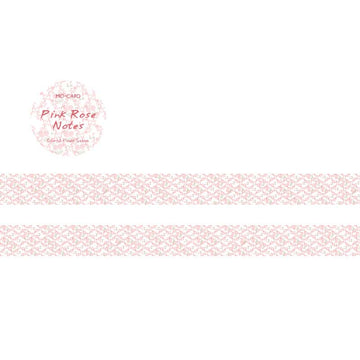 Mo Card | Colorful Flower Season Washi Tape Pink Rose Notes