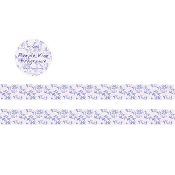 Mo Card | Colorful Flower Season Washi Tape Purple Vine Frangrance