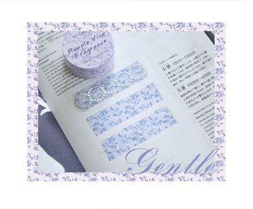 Mo Card | Colorful Flower Season Washi Tape Purple Vine Frangrance