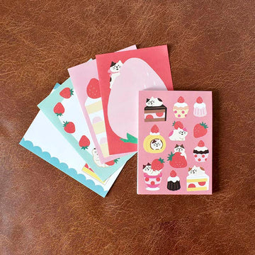 Papier Platz | Bloc de Notas Otegaru Memo Concombre Strawberry Fair