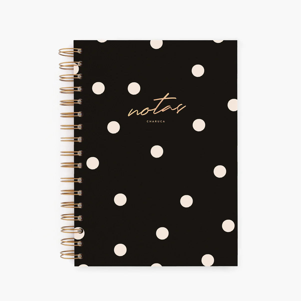 Charuca | A5 Black Notebook (Dots)