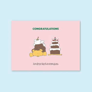 Iconic | Cuddly Congratulations Mini Postcard