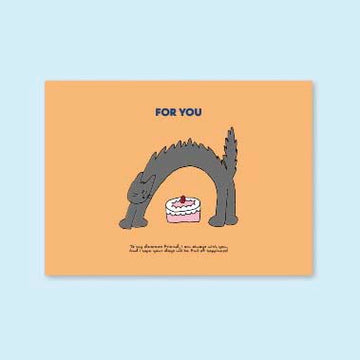 Iconic | Cuddly For You Orange Mini Postcard