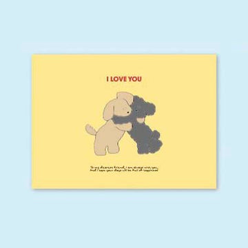 Iconic | Cuddly I Love You Mini Postcard