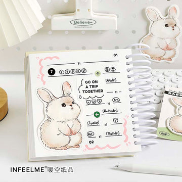 Infeel.me | Notas Adhesivas Cute Record Rabbit