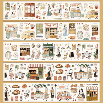 YiEr | Pegatinas en Rollo Daily Life At The Bakery