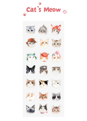 Card Lover | Pegatinas Day Dream Record Cats Meow