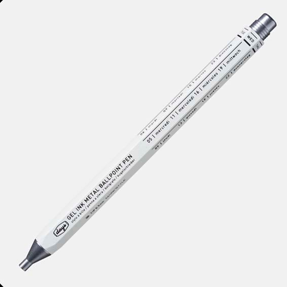 Mark's | Days Gel Metal Pen White