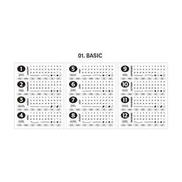 Iconic | Pegatinas Diary Date 01 Basic