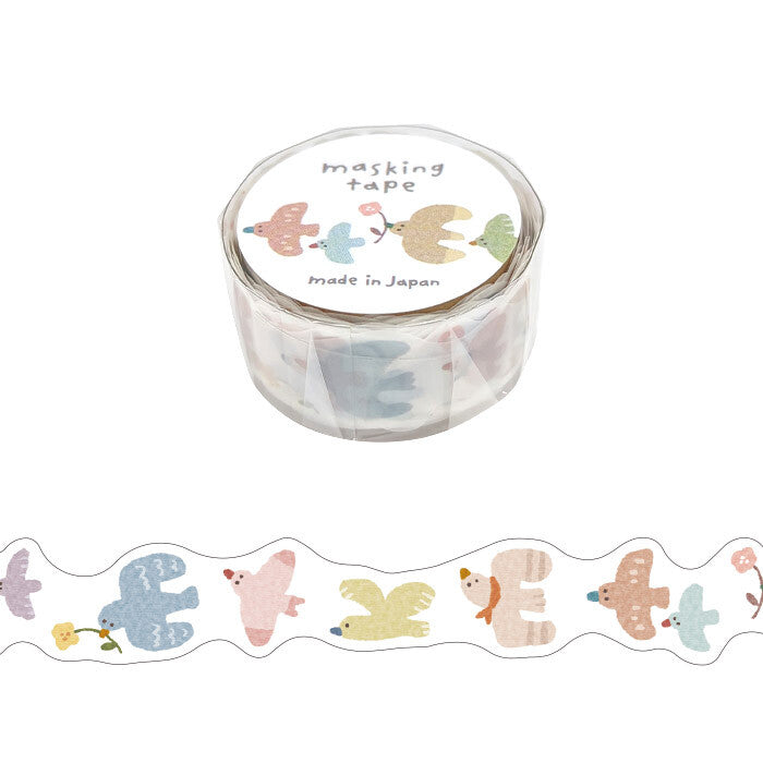 Mind Wave | Die Cut Hokkori Bird Washi Tape
