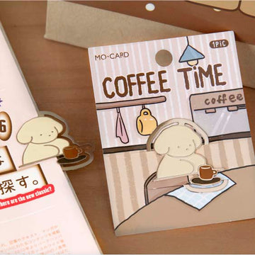 Mo Card | Clip Metálico Dog Club Coffee Time