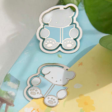 Mo Card | Clip Metálico Dog Club Reading Carefully