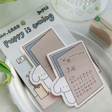 Mo Card | Notas Adhesivas Dog Club Puppy Is Coming