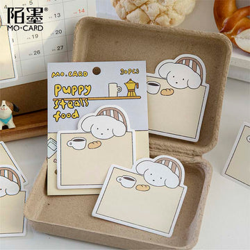 Mo Card | Notas Adhesivas Dog Club Puppy Steals Food