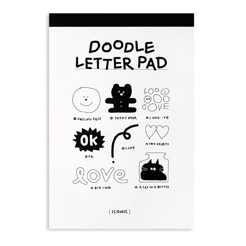 Iconic | Doodle White Notepad