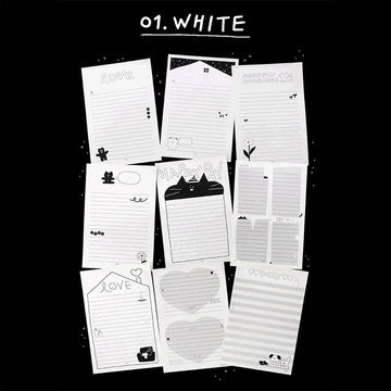 Iconic | Bloc de Notas Doodle White
