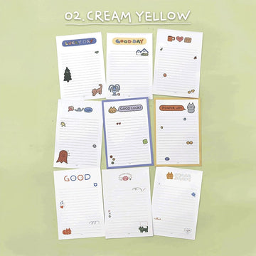 Iconic | Bloc de Notas Doodle Cream Yellow