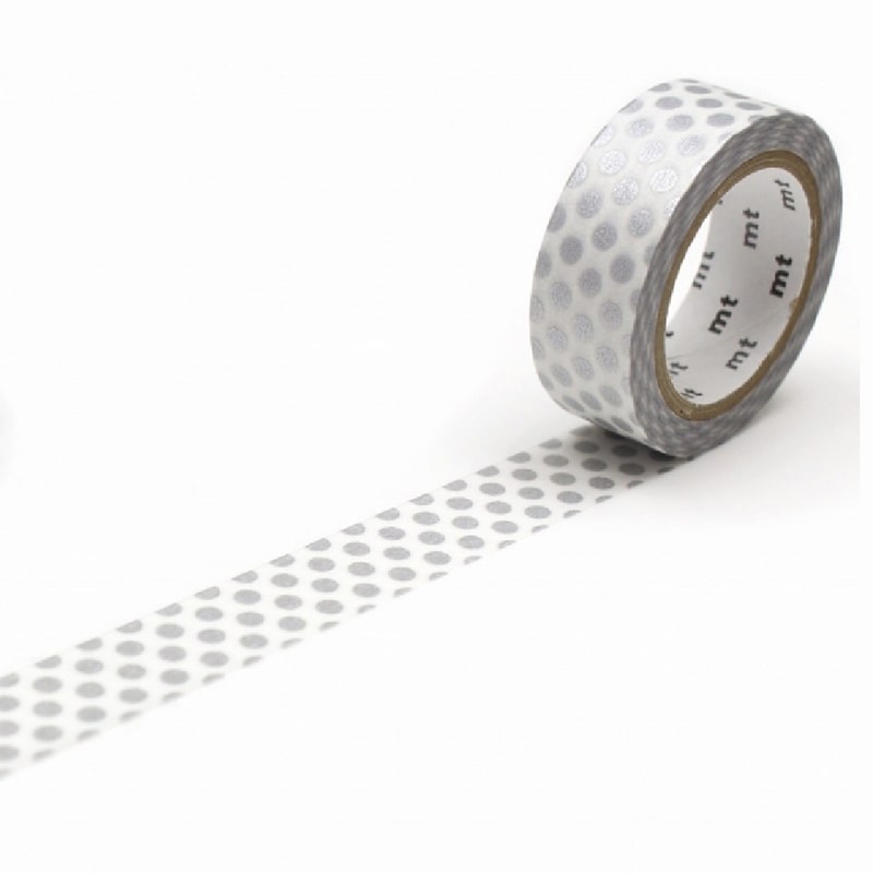 MT Masking Tape | Dot Silver Washi Tape