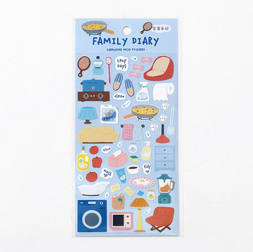 Card Lover | Pegatinas Doudou Daily Life Family Diary