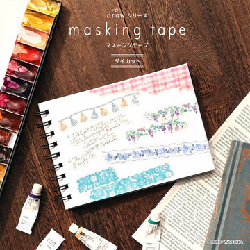 Mind Wave | Draw Die Cut Flower Washi Tape