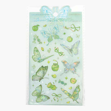 Card Lover | Dream Butterfly Green Stickers