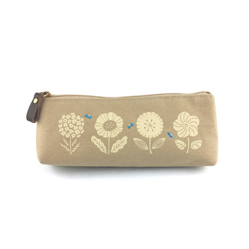 El Commun | Estuche Canvas Flower Beige