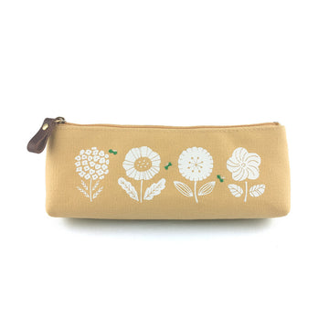 El Commun | Estuche Canvas Flower Mustard