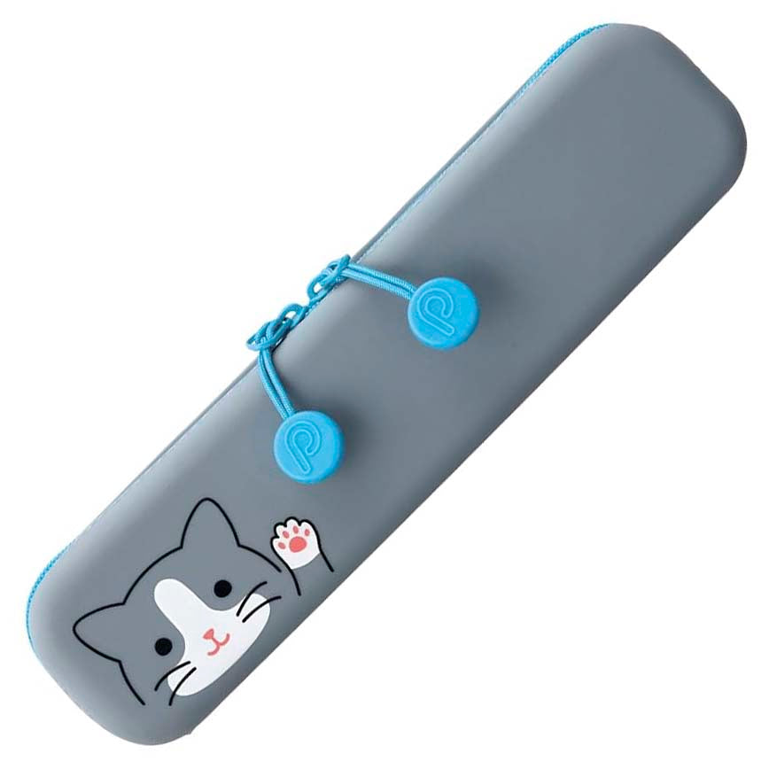 Lihit Lab | Estuche Estrecho Slim Punilabo Gray Cat