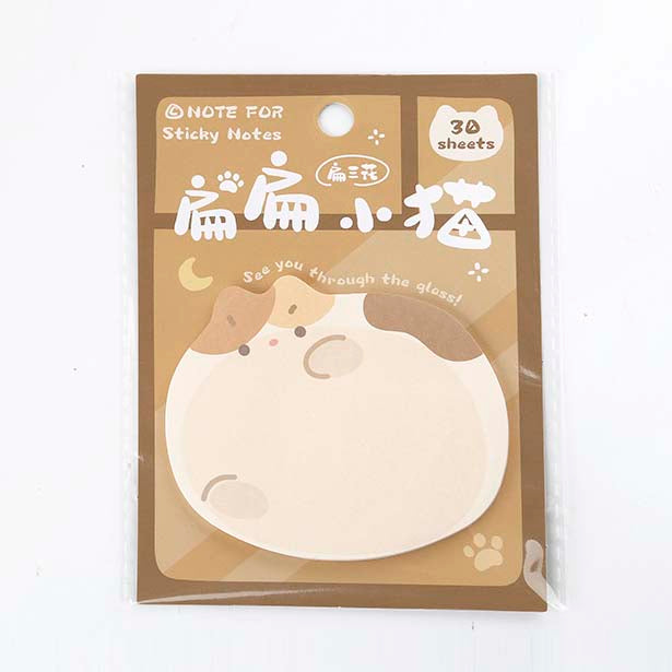 Note For | Notas Adhesivas Flat Cat Calico