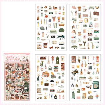 2ABC | Set de Pegatinas Fleeting Pleasure Art of Living (4pc)