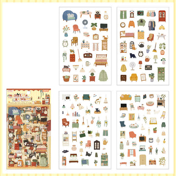 2ABC | Set de Pegatinas Fleeting Pleasure Daily Life At Home (4pc)