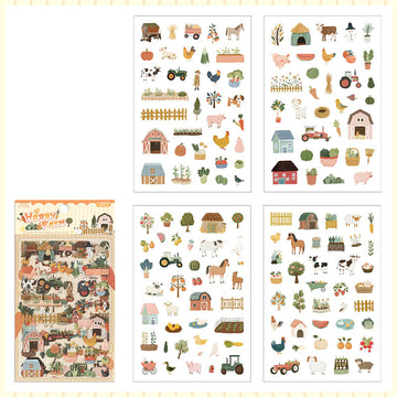 2ABC | Set de Pegatinas Fleeting Pleasure Happy Farm (4pc)