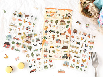 2ABC | Set de Pegatinas Fleeting Pleasure Happy Farm (4pc)