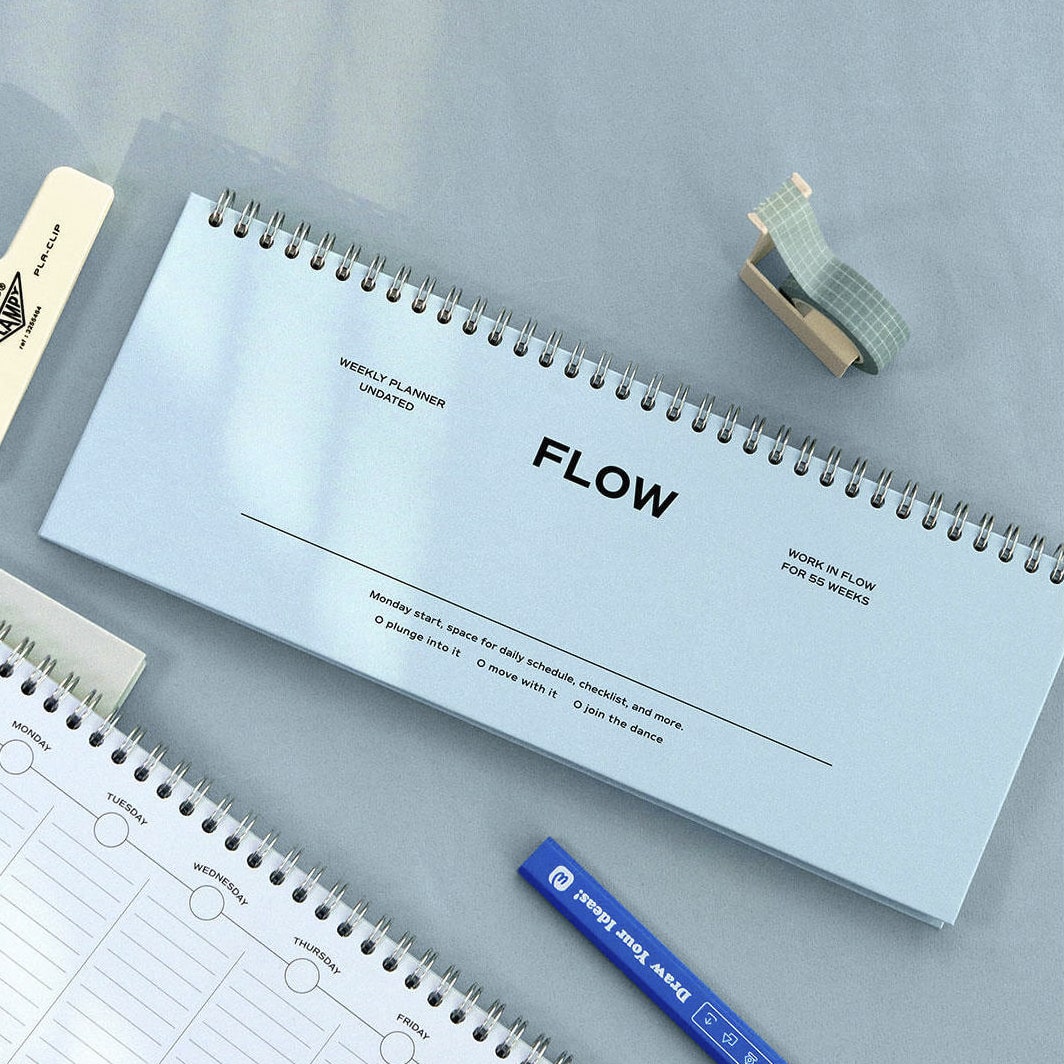 Iconic | Planificador Semanal Flow Soft Blue