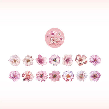 Candy Poetry | Pegatinas en Rollo Flower Letter Pink Whispered