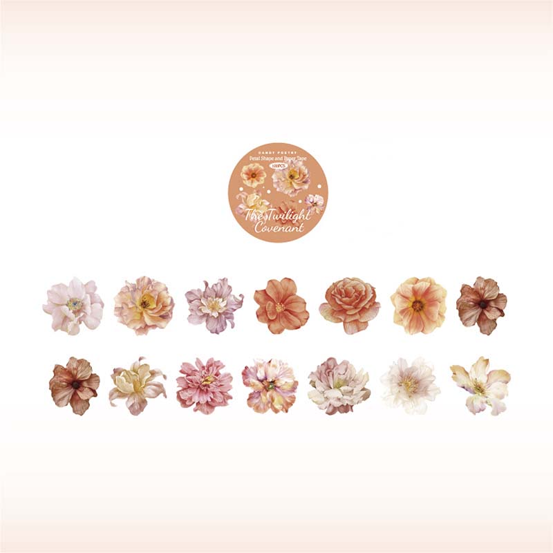 Candy Poetry | Pegatinas en Rollo Flower Letter The Twilight Covenant
