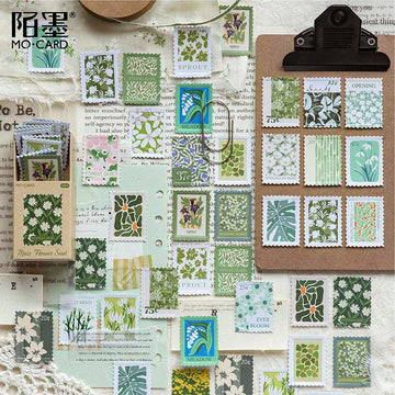 Mo Card | Pegatinas en Cajita Flower Post Office Moss Flower Seal