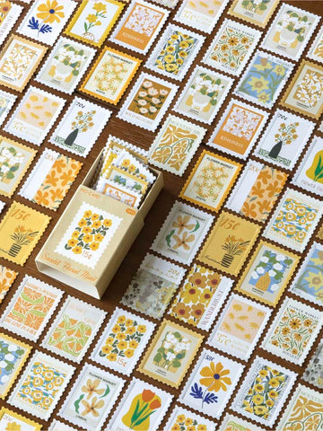 Mo Card | Pegatinas en Cajita Flower Post Office Sunlit Floral Mail