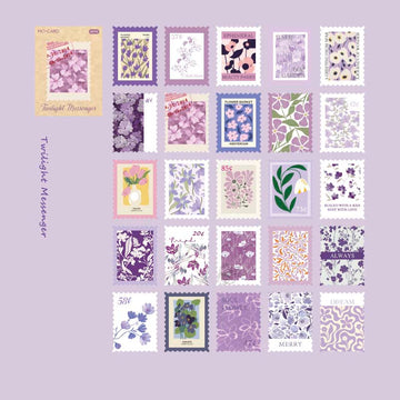 Mo Card | Pegatinas en Cajita Flower Post Office Twilight Messeger