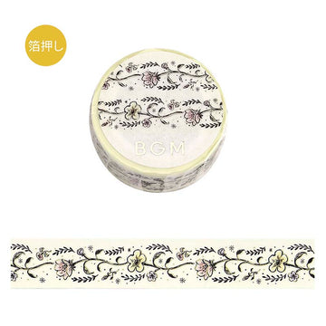BGM | Foil Flower Sketch Washi Tape