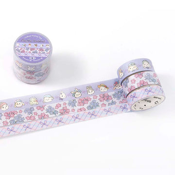 Card Lover | Set de Washi Tapes Flower Sweetheart Fluffy Rabbit