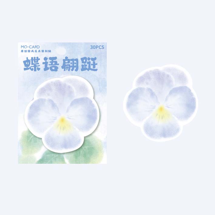 Mo Card | Notas Adhesivas Flowers Today Blue