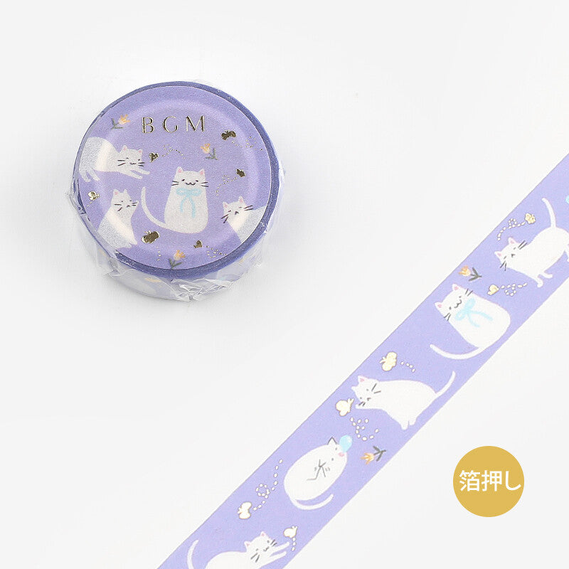 BGM | Foil Cat and Butterfly Washi Tape