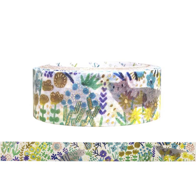 Seal-do | Foil Cat Garden Washi Tape