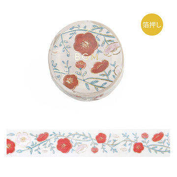 BGM | Foil Flower Plum Washi Tape