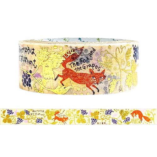 Seal-do | Jewel of Fairy Tale Fox and Grapes Washi Tape
