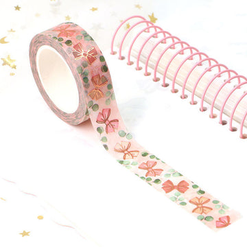 MZW | Foil Pink Bow Washi Tape