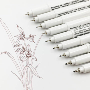 Marvy Uchida | Bolígrafo Calibrado For Drawing Brown 0.1