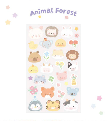 Card Lover | Pegatinas Fieltro Forest Cute Story Animal Forest