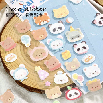 Card Lover | Pegatinas Fieltro Forest Cute Story Bear Paradise